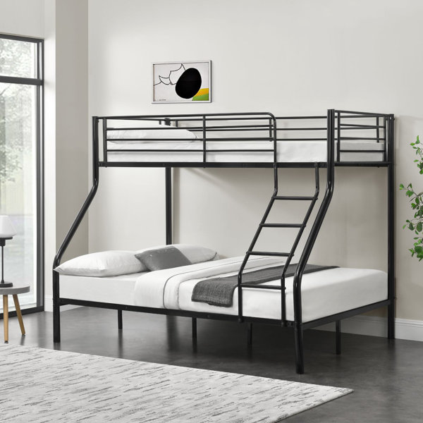 Harriet Bee Jayla European Double (140 X 200cm) Futon Bunk Bunk Bed by